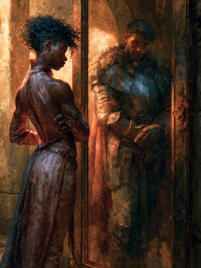 Medieval Fantasy Portrait Print.