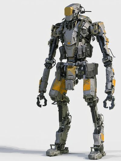 Armored Robot Digital Art Poster. poster