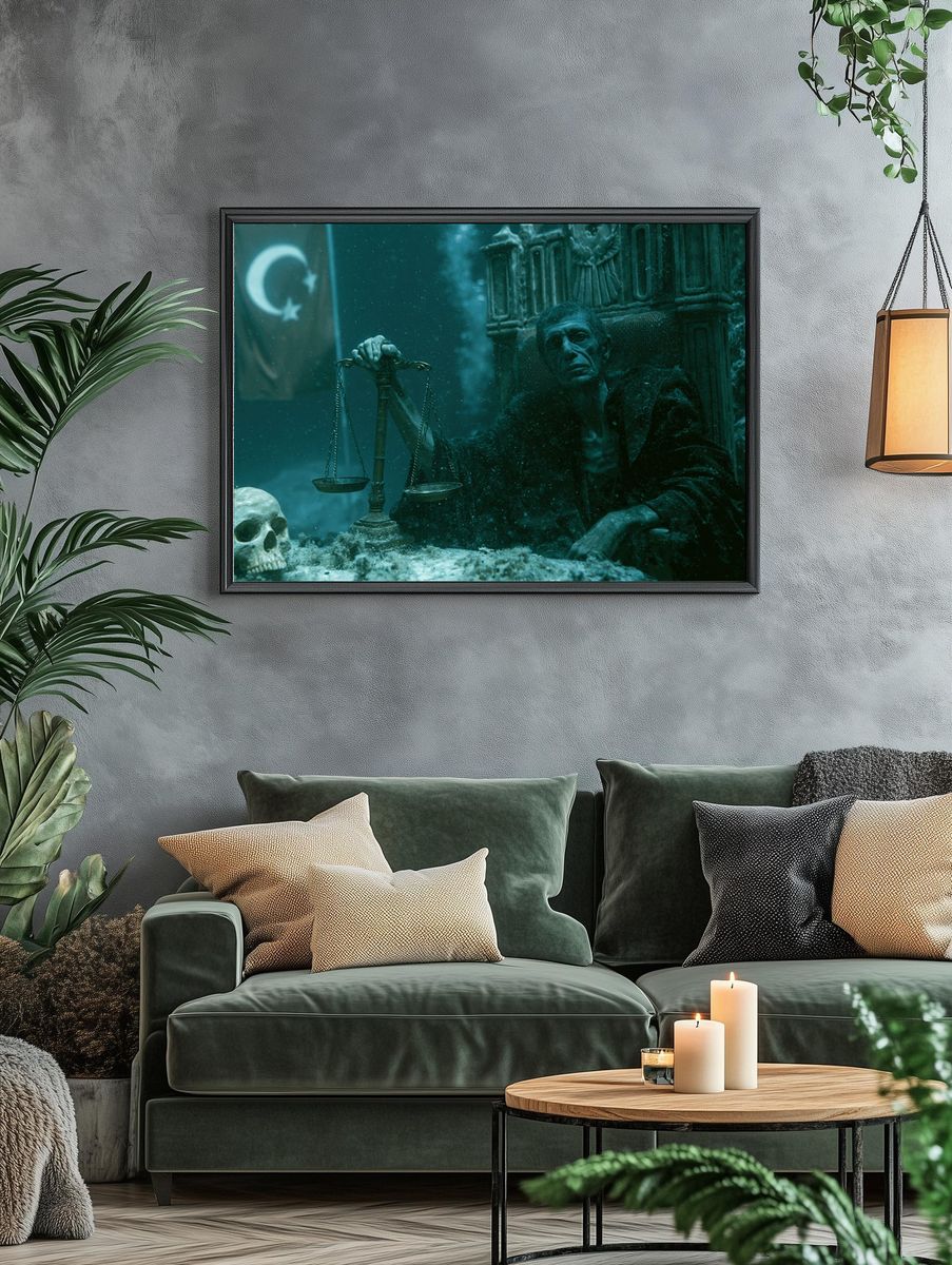 Underwater Judge — Fantasy Print. — room view 4