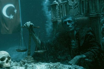 Underwater Judge — Fantasy Print. poster