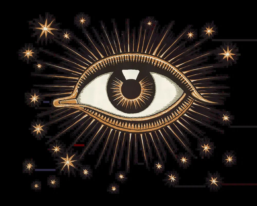Mystic Eye Celestial Illustration Poster. poster detail