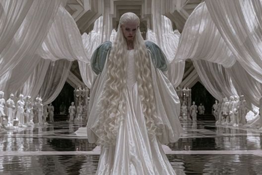 Fantasy Palace Figure Illustration Print. poster detail
