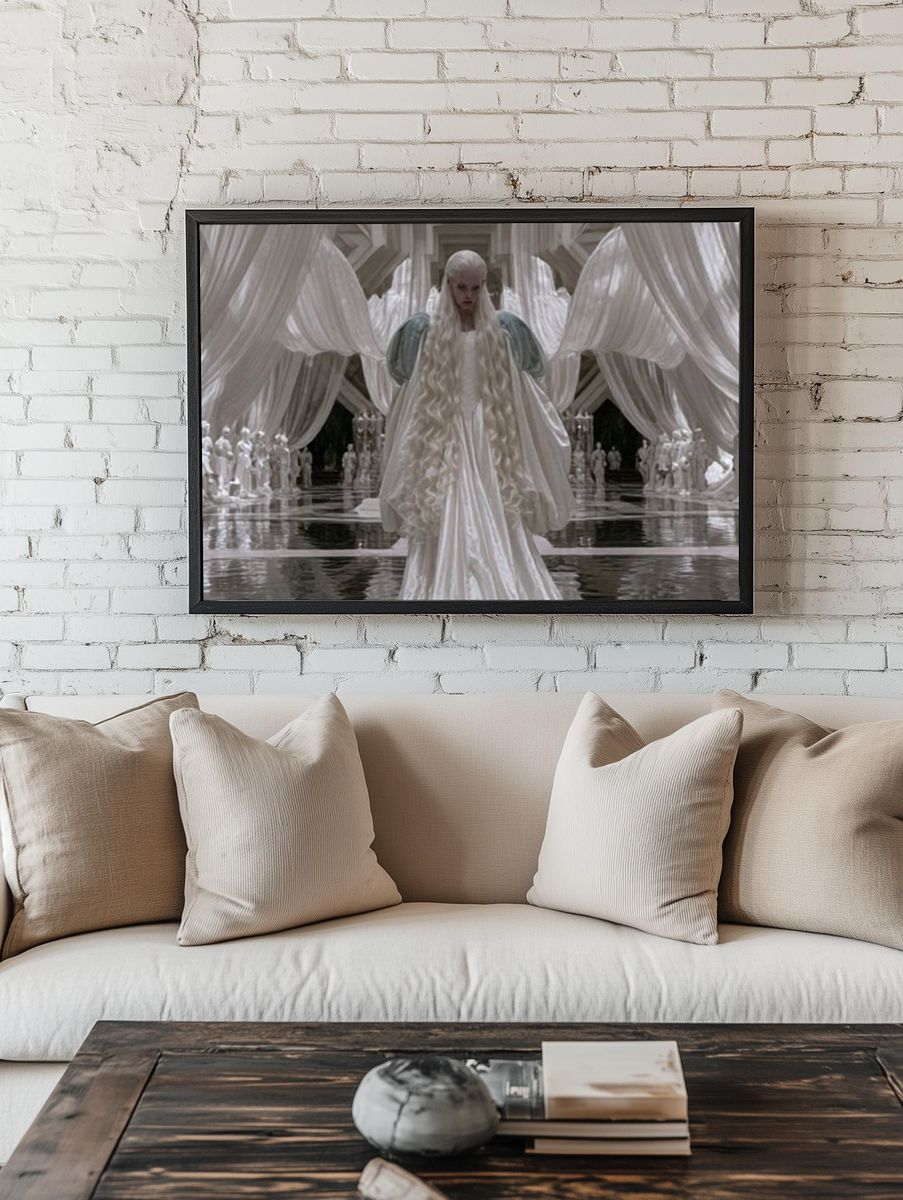 Fantasy Palace Figure Illustration Print. — room view 1