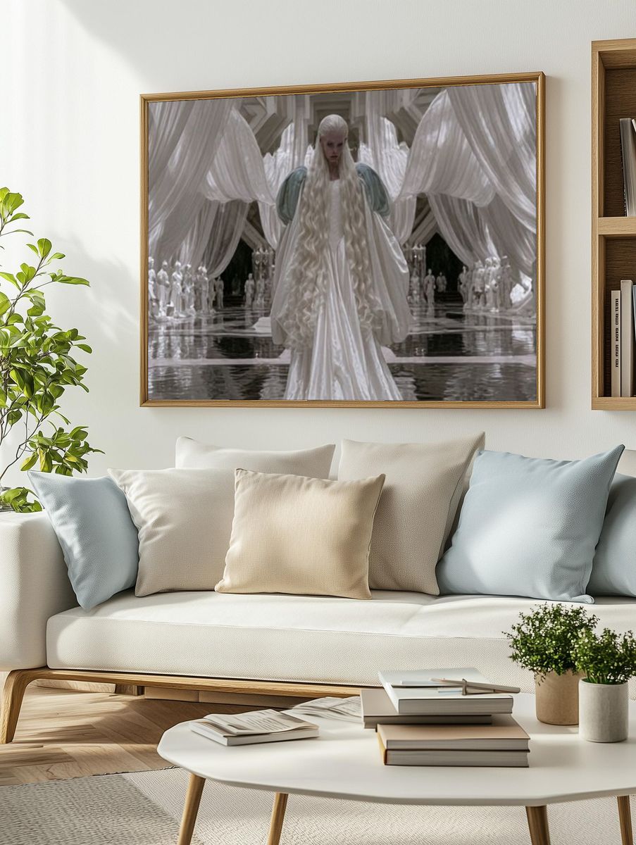 Fantasy Palace Figure Illustration Print. — room view 2