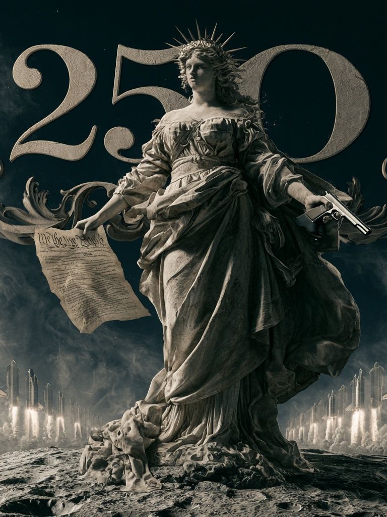 Liberty 250 Sci-Fi Poster. poster — illustration art
