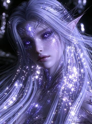 Mystic Elf Portrait Illustration Poster. poster — illustration art