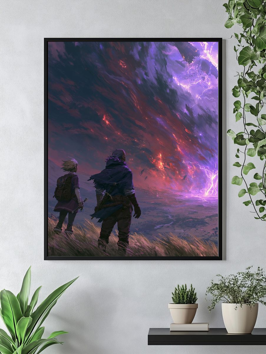 Fantasy Lightning Rift Poster. — room view 4