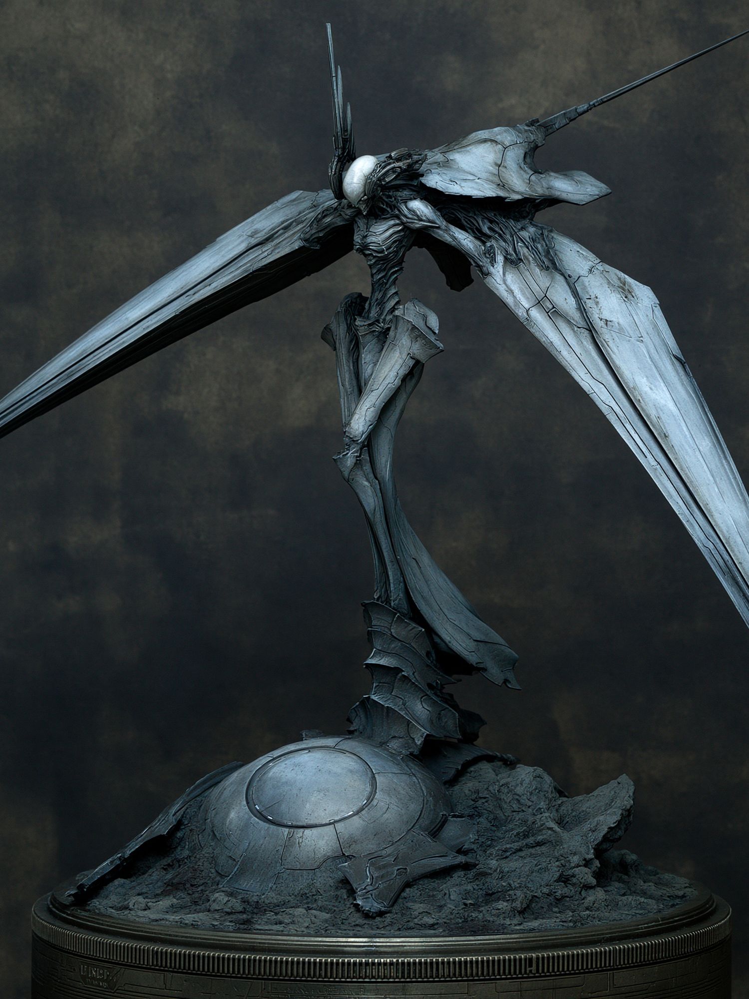 Alien Creature Sculpture Print. poster detail