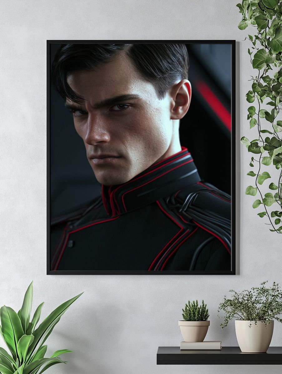 Cyberpunk Portrait Poster. — room view 4