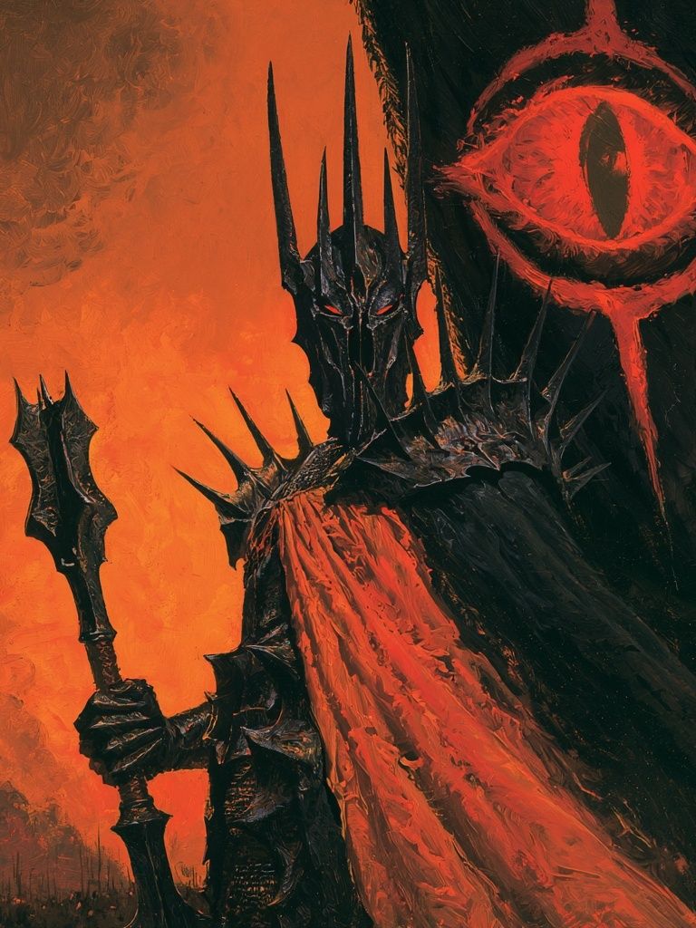 Sauron Dark Fantasy Poster. poster detail