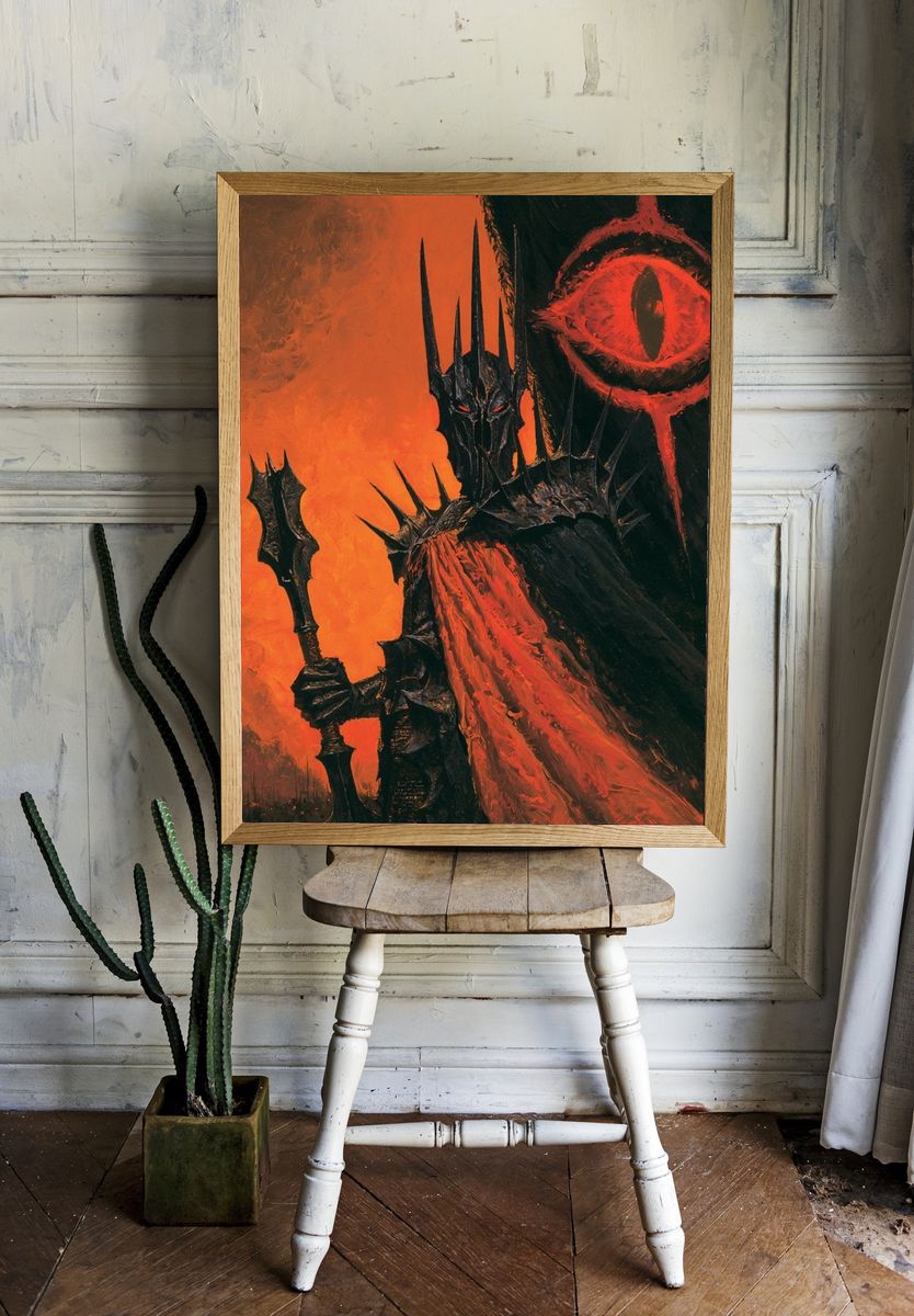 Sauron Dark Fantasy Poster. — room view 1