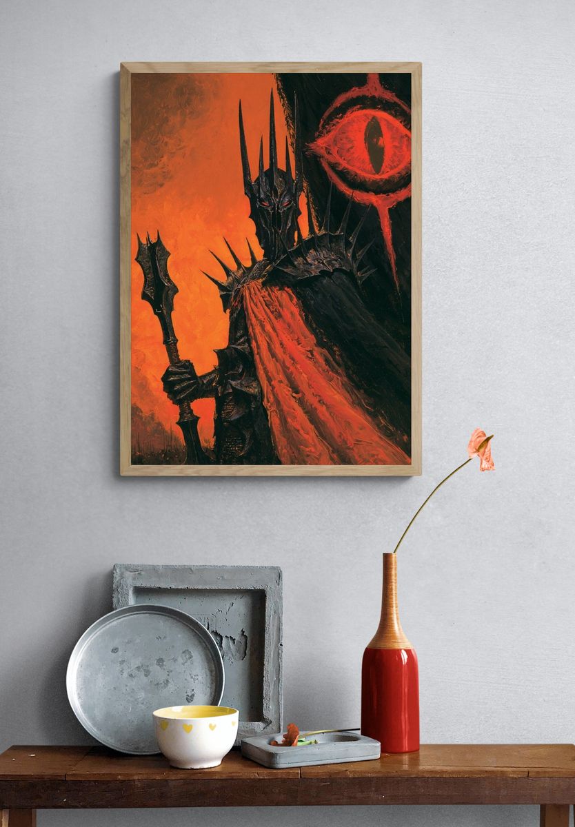 Sauron Dark Fantasy Poster. — room view 3