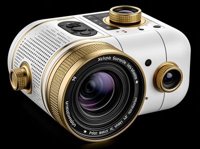 Luxury Camera Lens Illustration Poster. poster