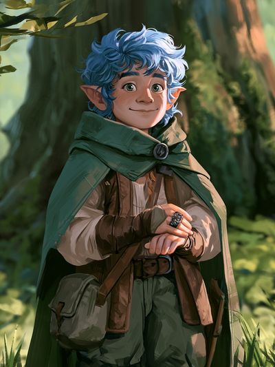 Forest Elf Portrait Poster.