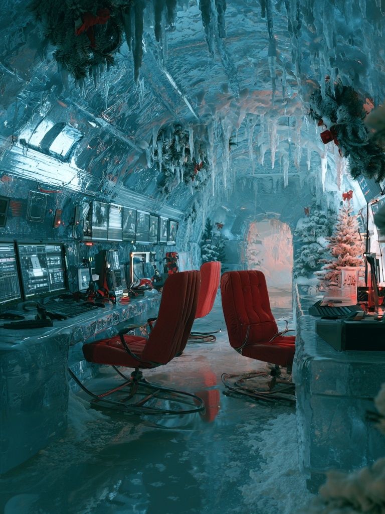 Frozen Control Room Sci-Fi Print. poster detail