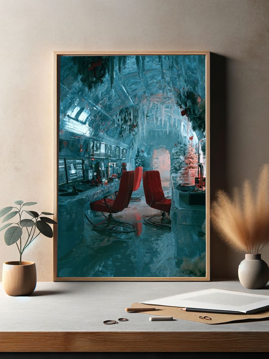 Frozen Control Room Sci-Fi Print. — room view 2