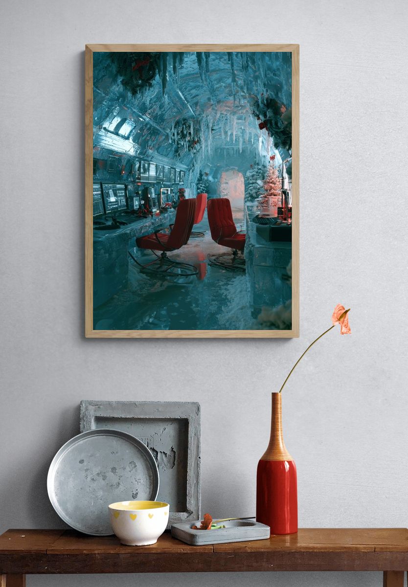 Frozen Control Room Sci-Fi Print. — room view 3