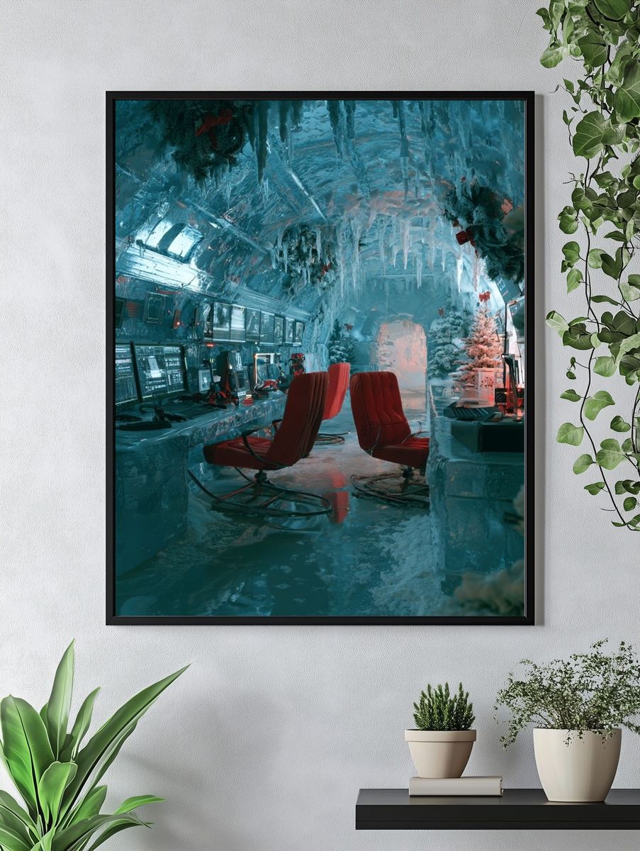 Frozen Control Room Sci-Fi Print. — room view 4