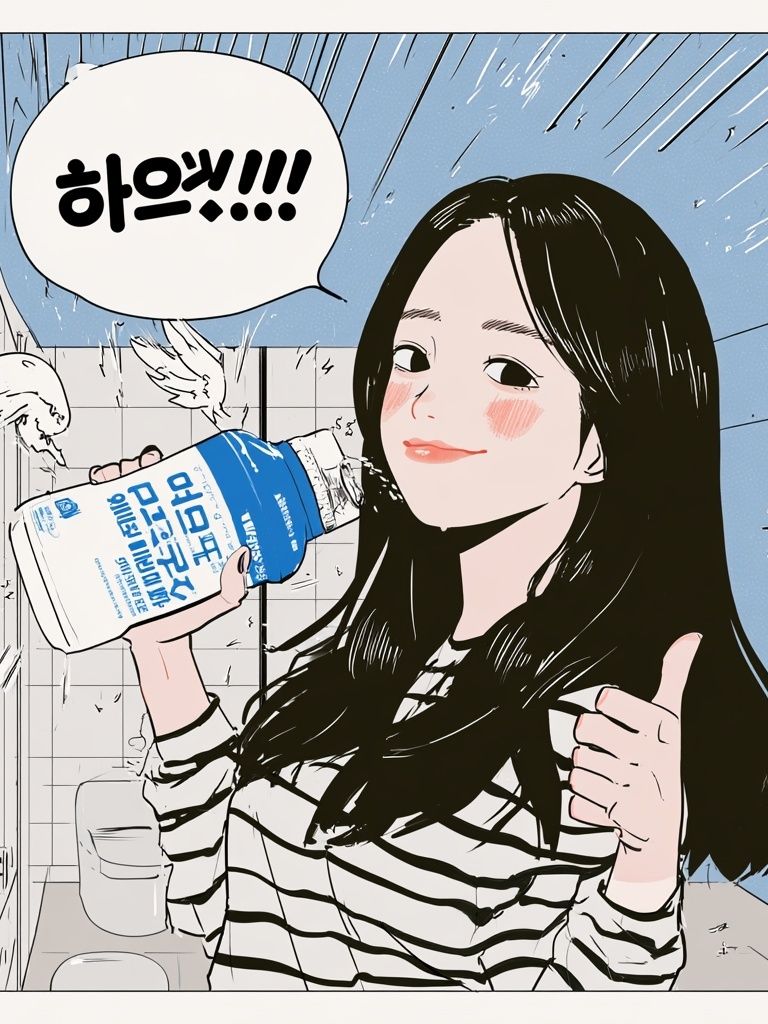 Korean Pop Art Girl Poster. poster detail