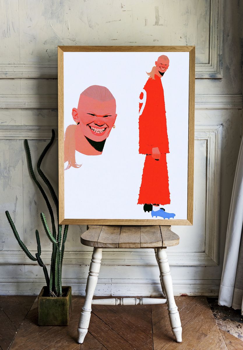Avant-Garde Portrait Illustration Poster. — room view 1