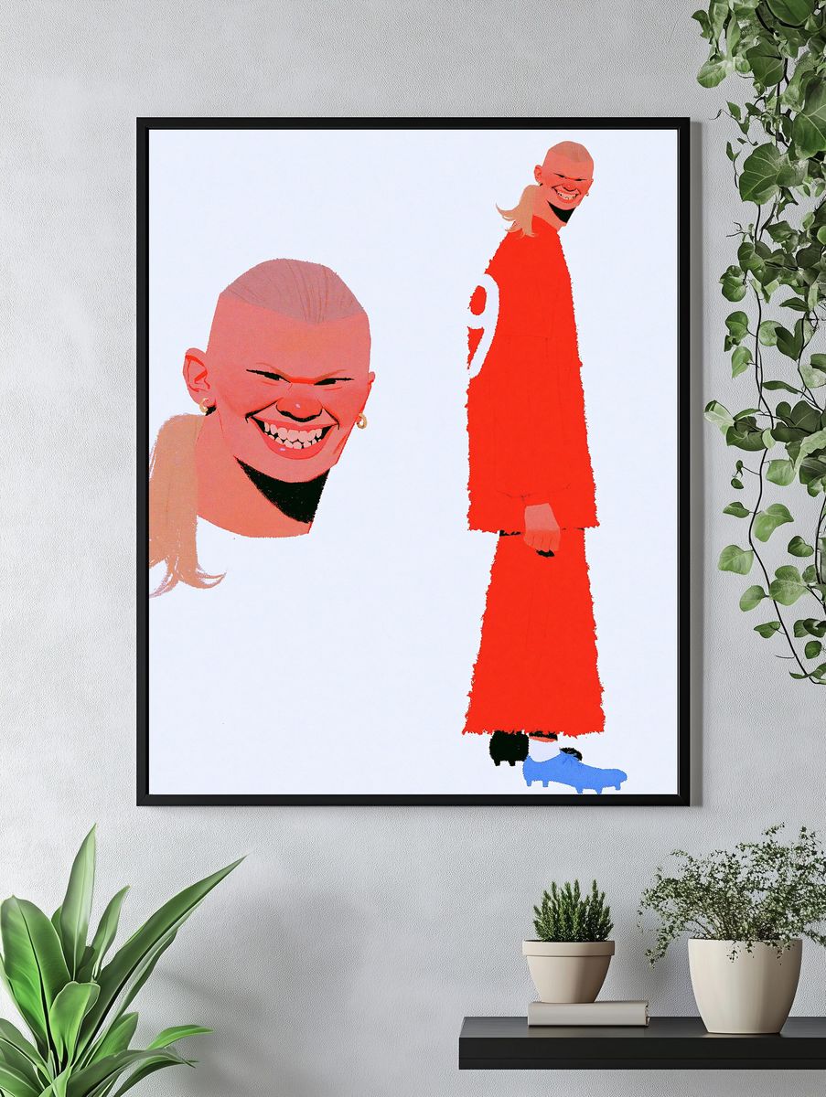 Avant-Garde Portrait Illustration Poster. — room view 4