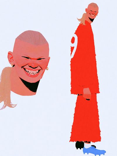 Avant-Garde Portrait Illustration Poster. poster