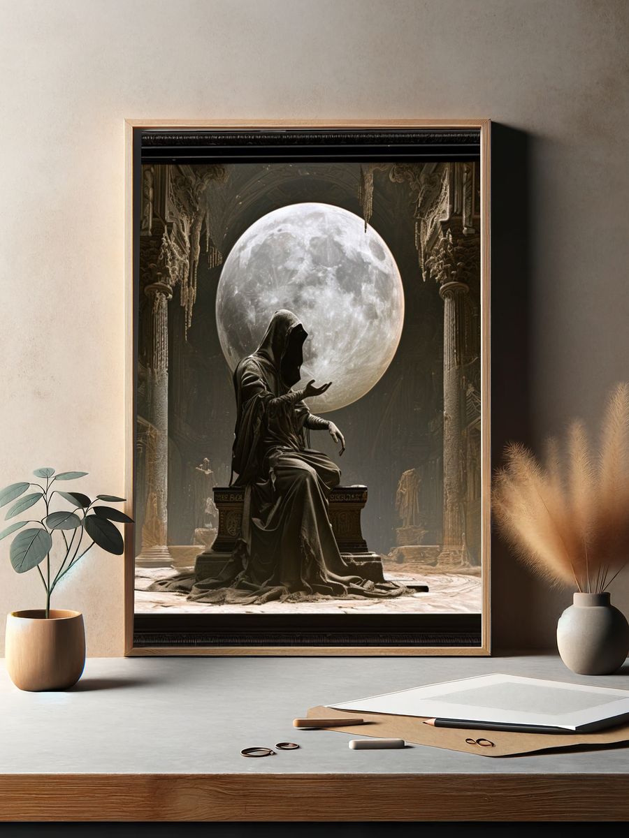 Hijab Street Scene Illustration Poster. — room view 2