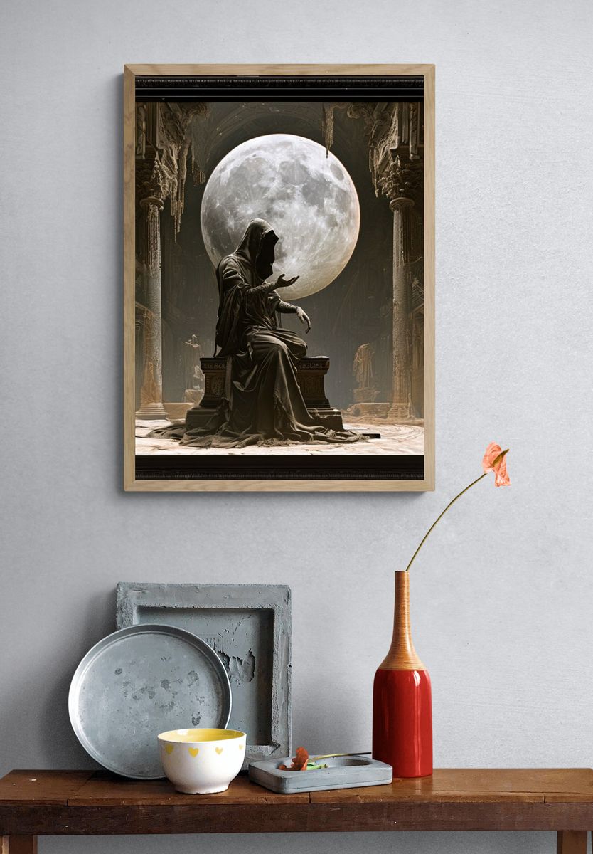 Hijab Street Scene Illustration Poster. — room view 3
