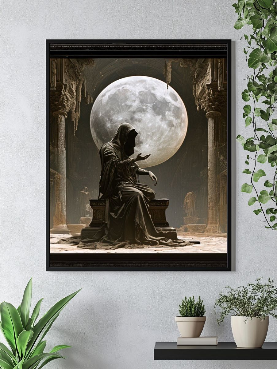 Hijab Street Scene Illustration Poster. — room view 4