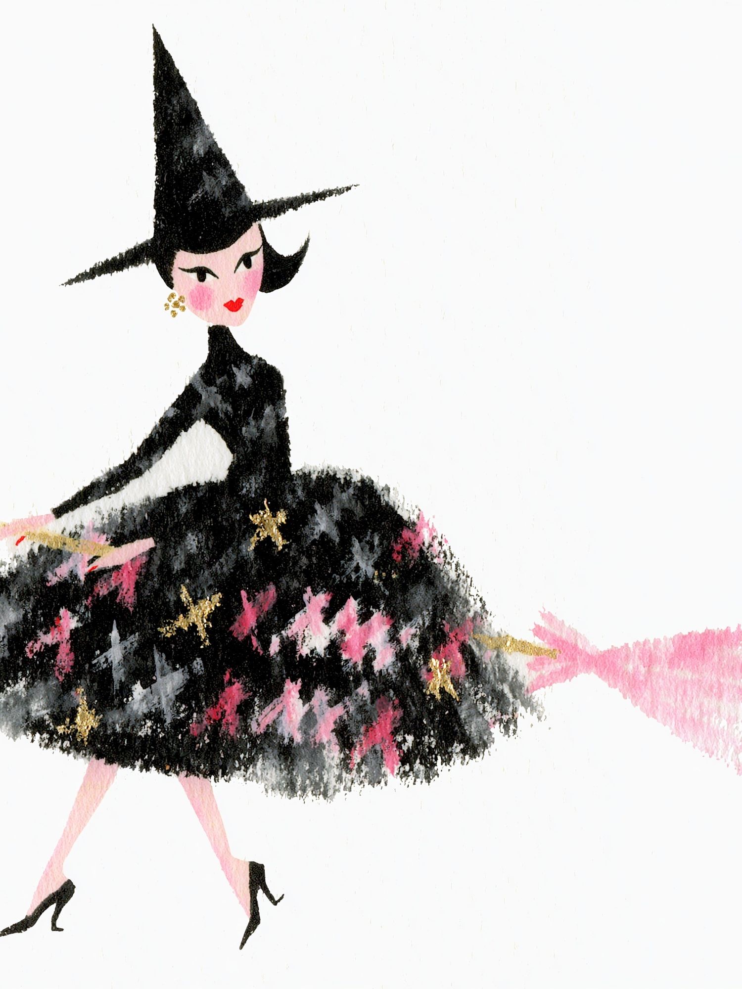 Fashion Witch Illustration Poster. poster — illustration art