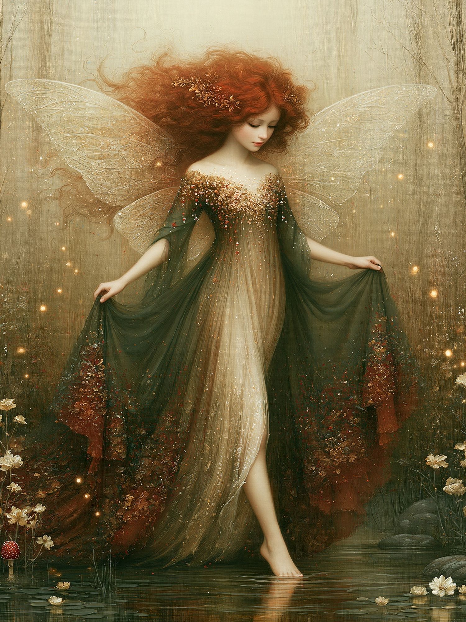 Forest Fairy Illustration Poster. poster — illustration art