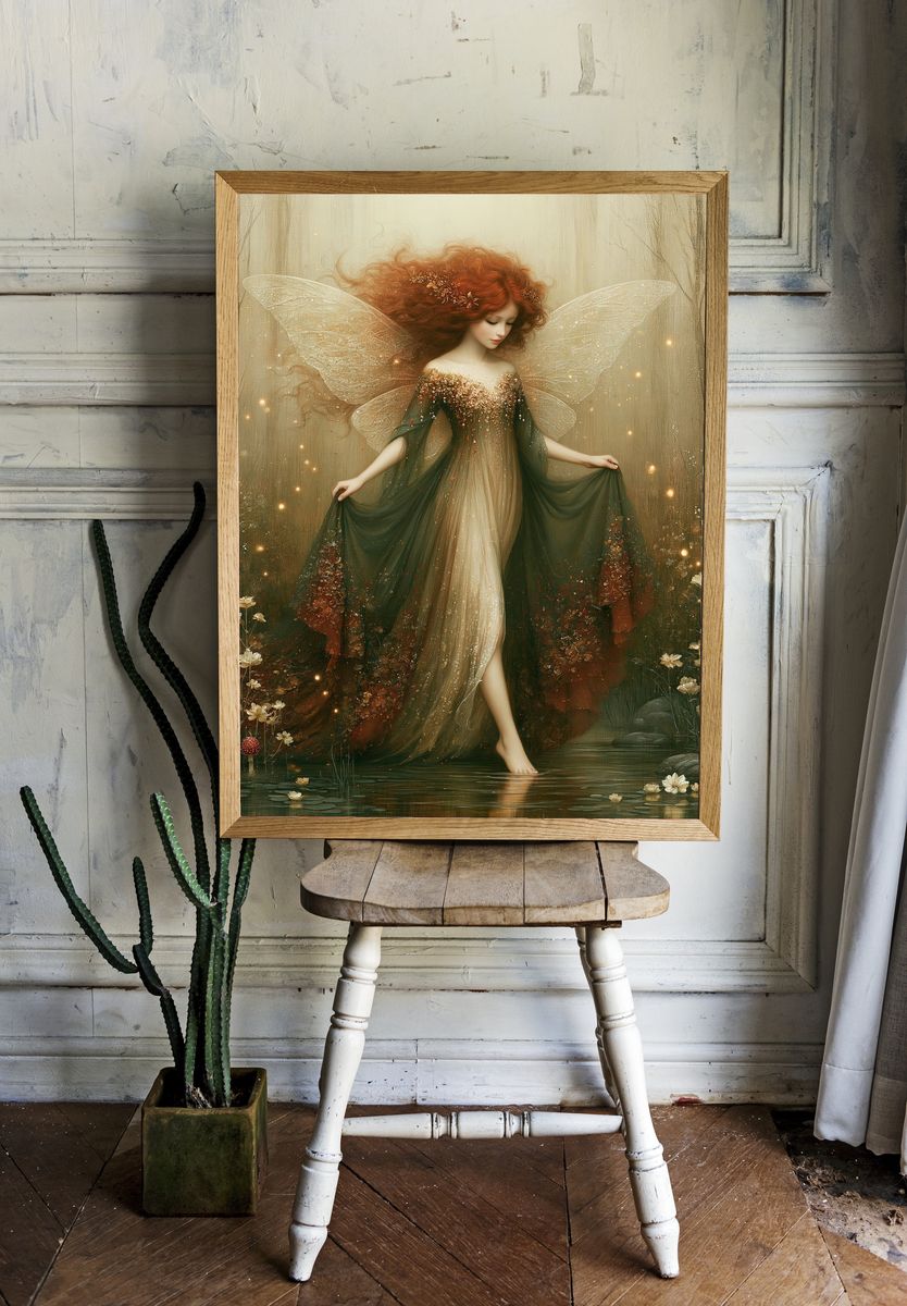 Forest Fairy Illustration Poster. room preview