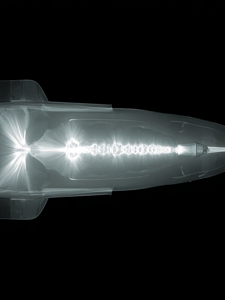 X-Ray Bullet Illustration Poster. poster — illustration art