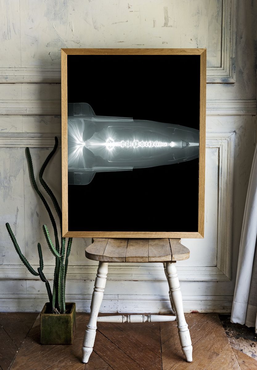 X-Ray Bullet Illustration Poster room preview