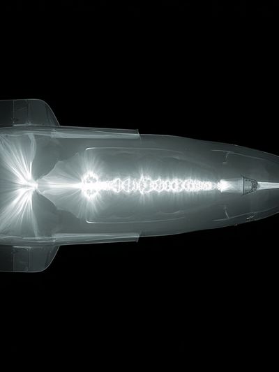 X-Ray Bullet Illustration Poster. poster print