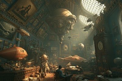 Surreal Museum of Wonders Poster.