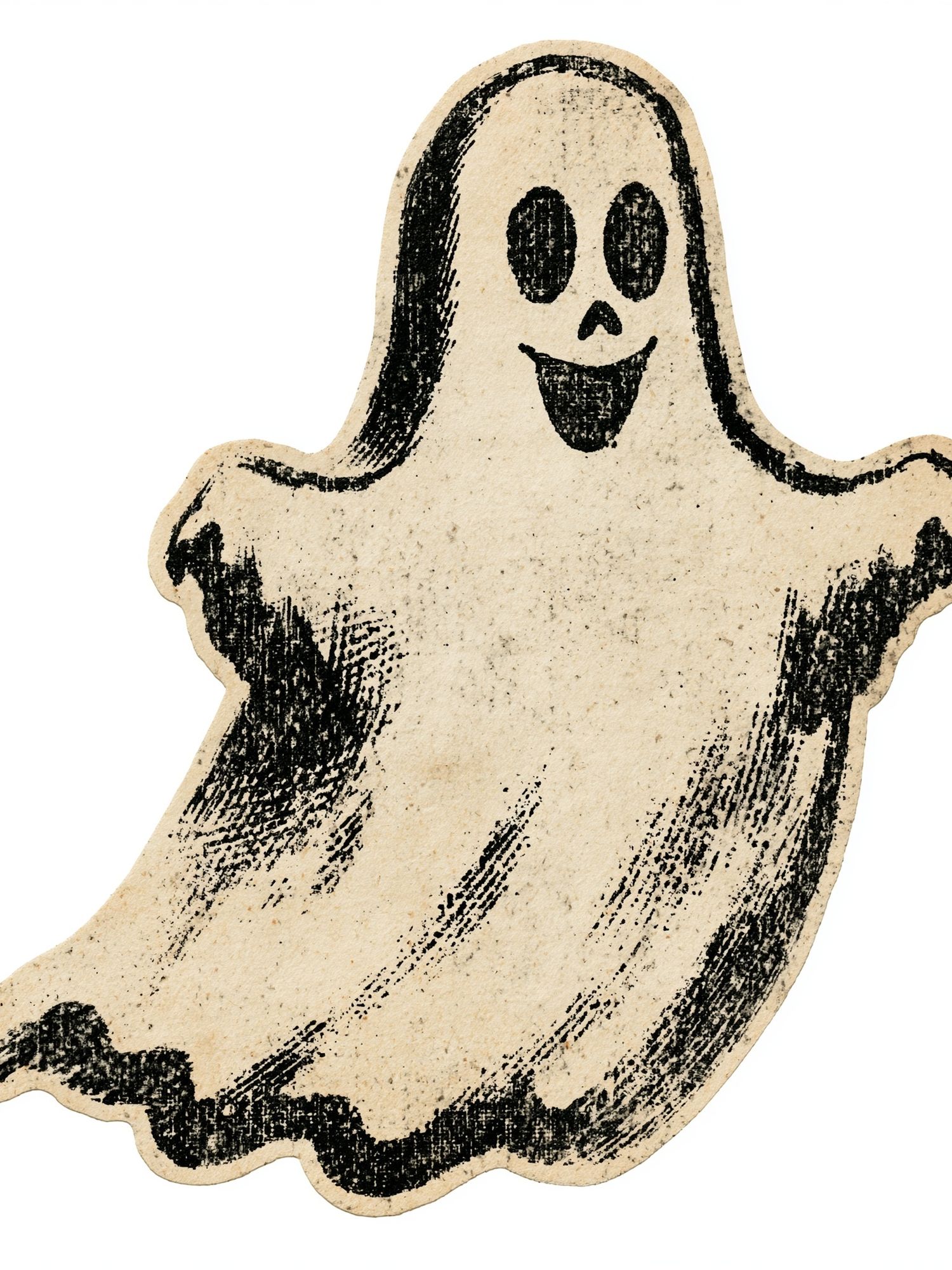 Vintage Ghost Illustration Poster. poster — illustration art