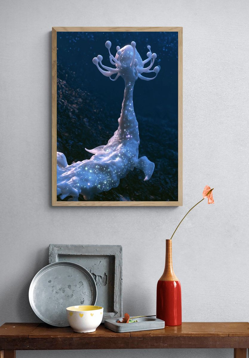 Celestial Coral Fantasy Print. — room view 3