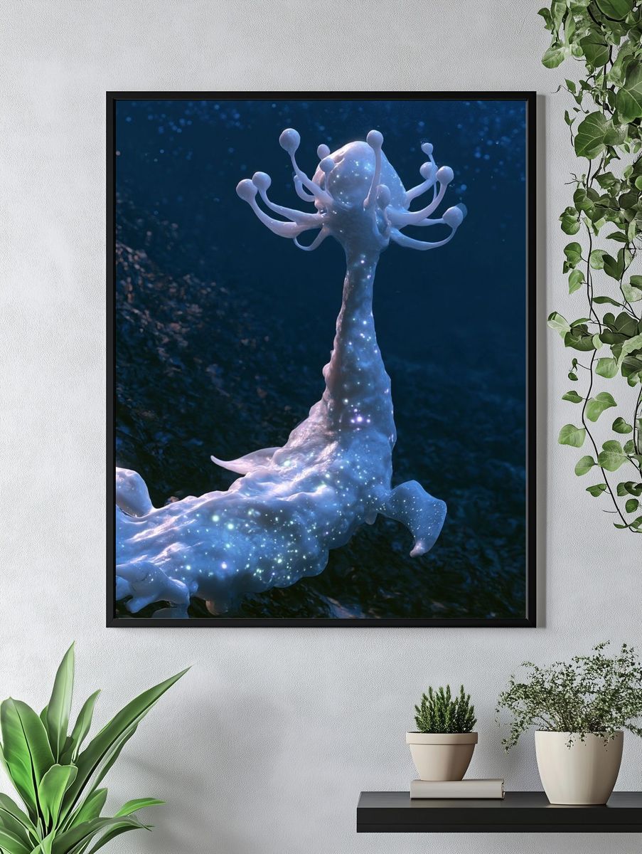 Celestial Coral Fantasy Print. — room view 4