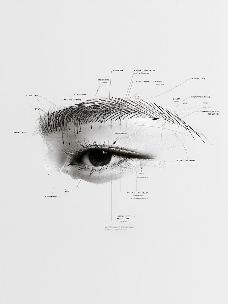 Surreal Eye Sketch Poster. poster — illustration art
