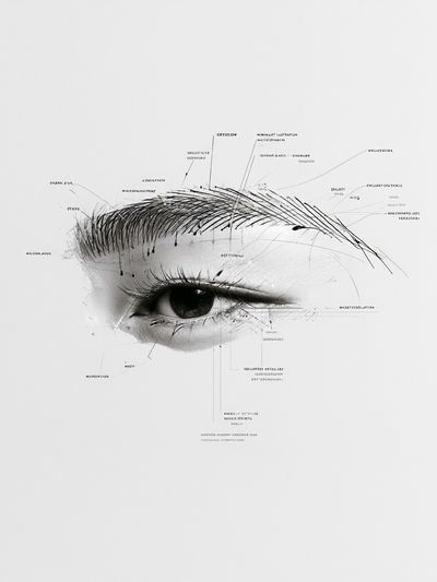 Surreal Eye Sketch Poster. poster