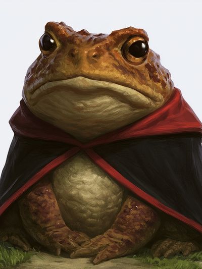Wizard Toad Portrait Print. poster