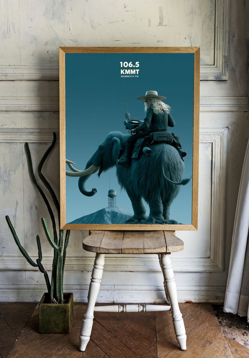 Mammoth FM Surreal Illustration Poster. — room view 1