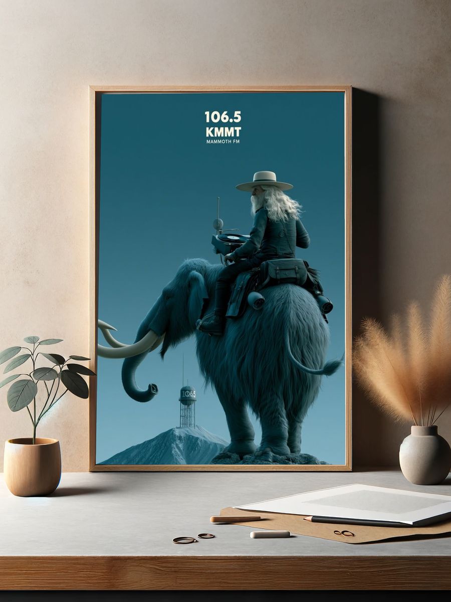 Mammoth FM Surreal Illustration Poster. — room view 2