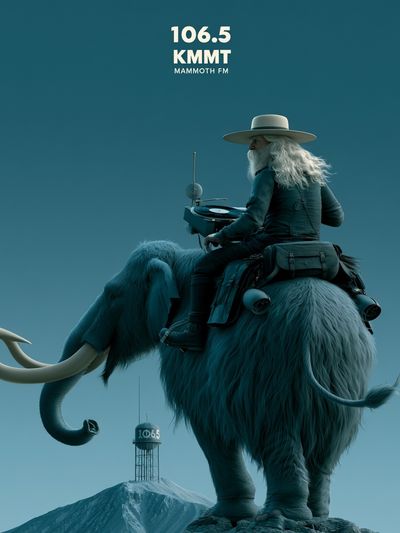 Mammoth FM Surreal Illustration Poster. poster