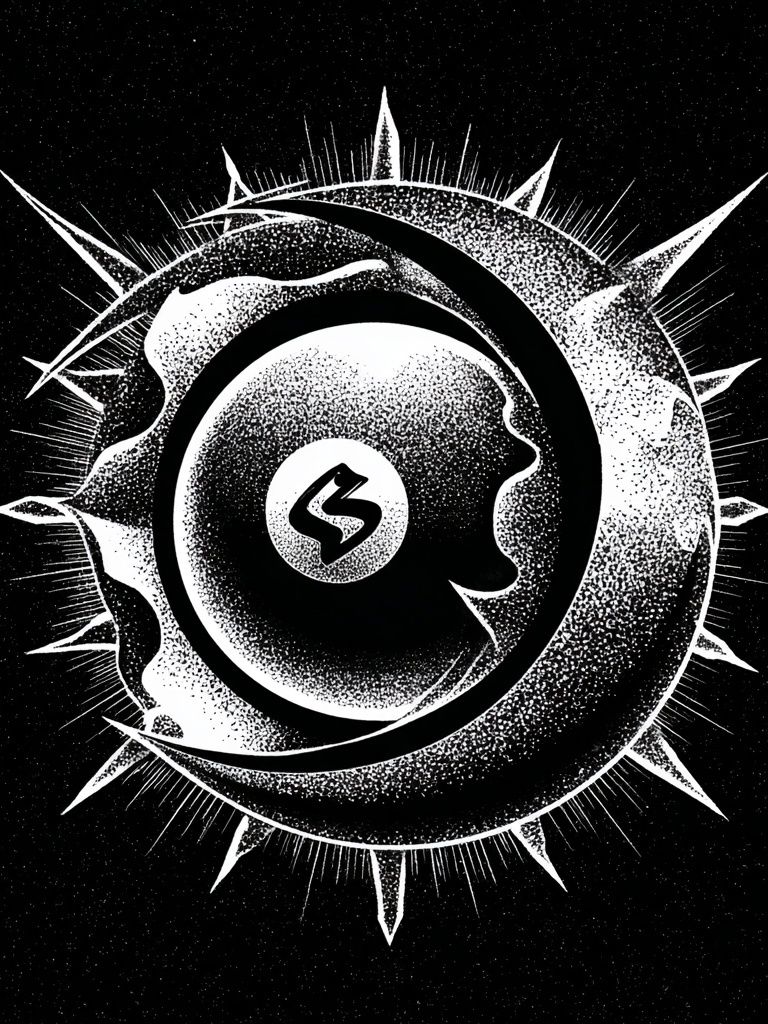 Celestial Eclipse Symbol Poster. poster detail