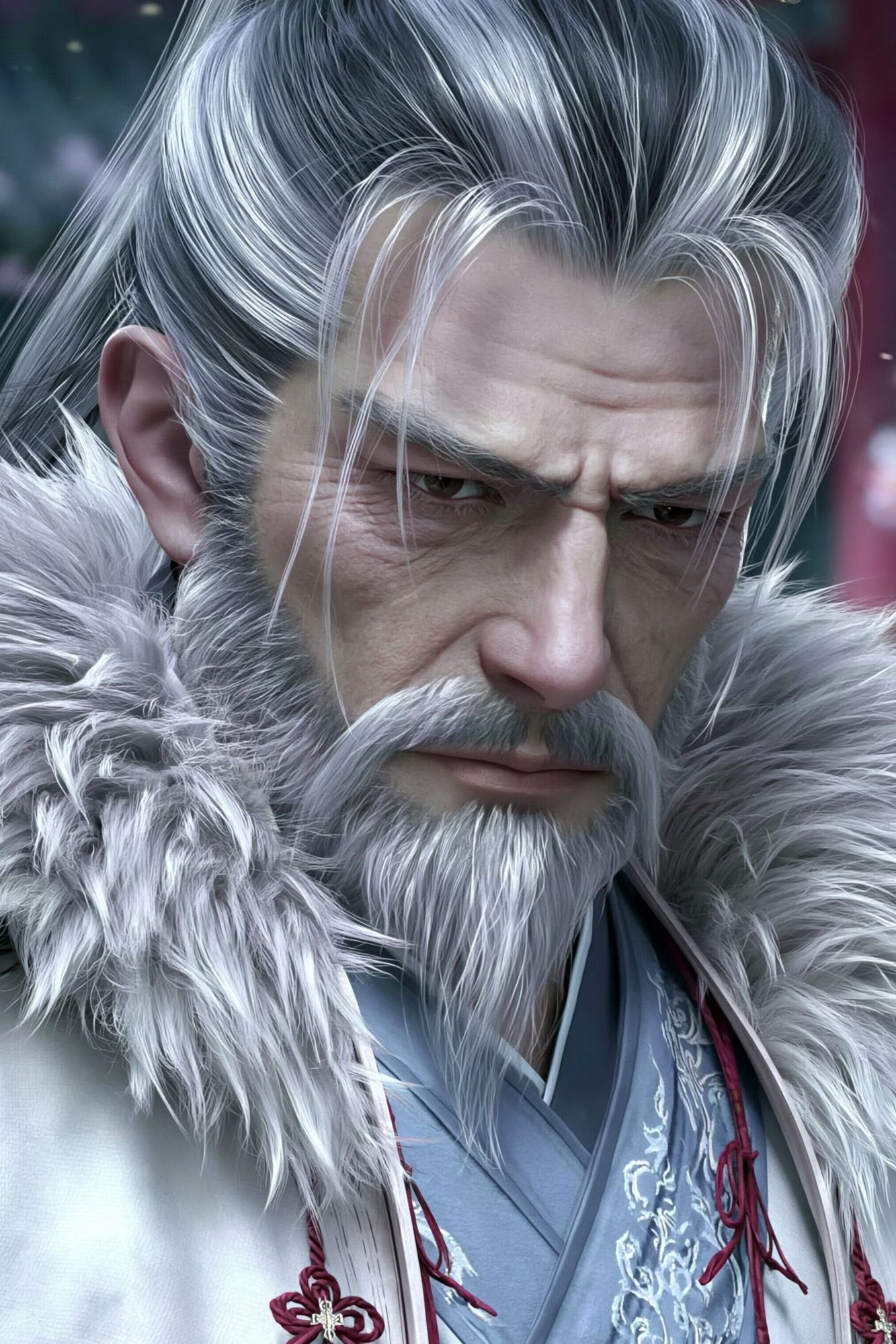 Warrior Emperor Fantasy Portrait Print. poster detail