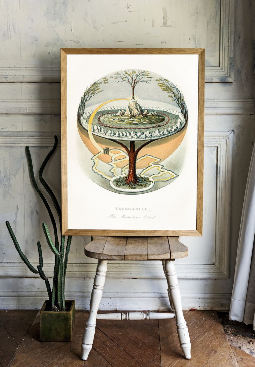 Yggdrasill, mundane tree (1859) vintage. — room view 1