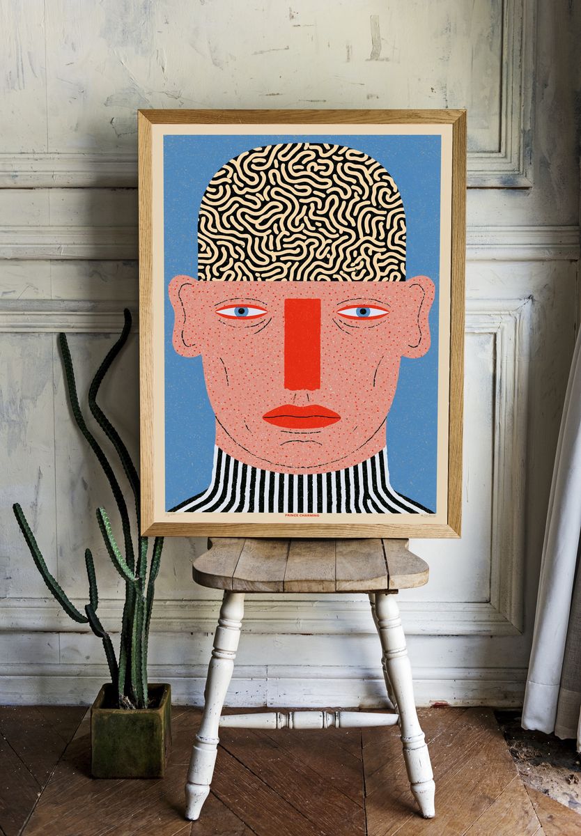 Prince Charming Illustration Poster. — room view 1