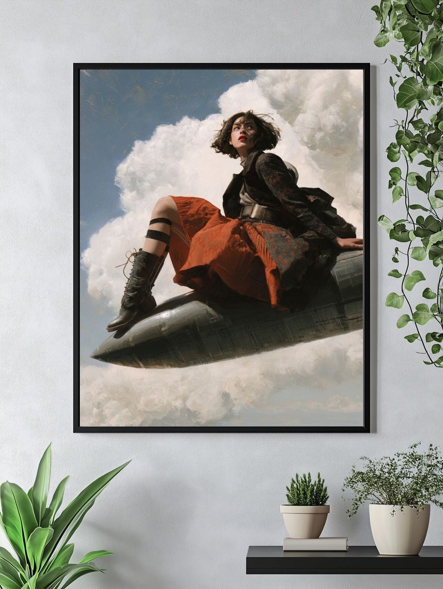 Cloud Rider Fashion Poster. — room view 4